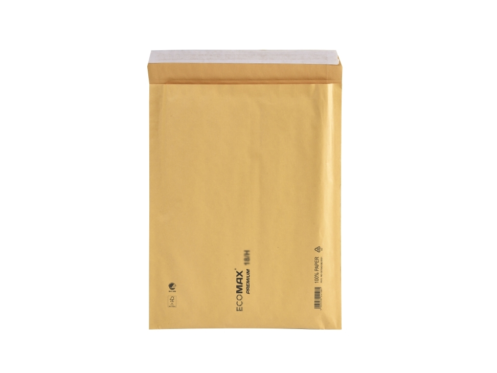 Bubbelplast Ecomax 140x225mm brun Nr 12/B inre 120x215mm 200st/förpackning | Papper & Emballage - Kuvert & påsar - Leveransnotering kuvert | GameStuff
