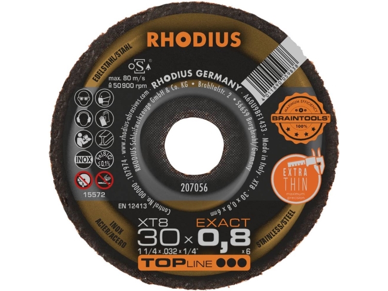 Rhodius Xt8 Exact Mini 207056 Skæreskive 50 Stk