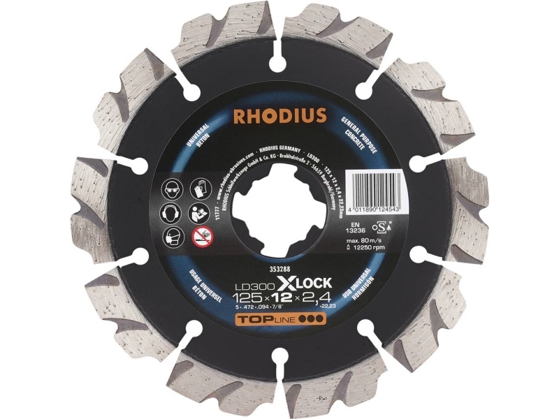 Rhodius LD300 X-LOCK 353288 Timanttinen leikkuukiekko 1 kpl