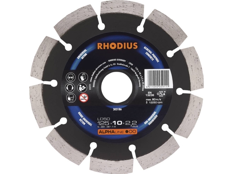 Rhodius Diamantklinge Ld50 125Mm