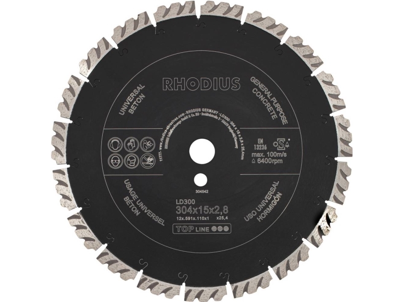 Rhodius LD300 304542 Timanttinen leikkuukiekko 1 kpl