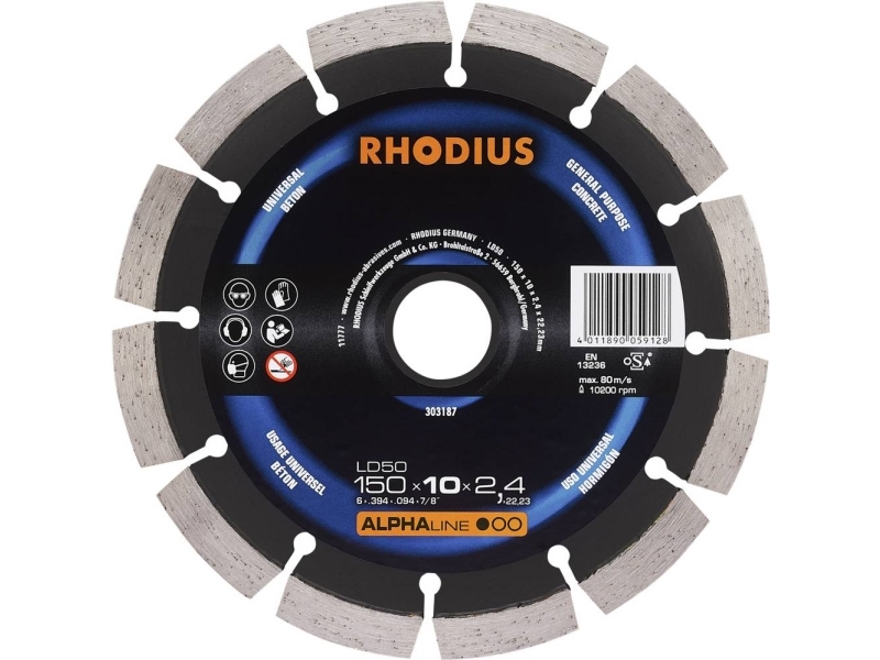 Rhodius Diamantklinge Ld50 150Mm