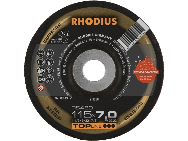 Rhodius 210238 Rs480 Schrubbscheibe 25 Stk