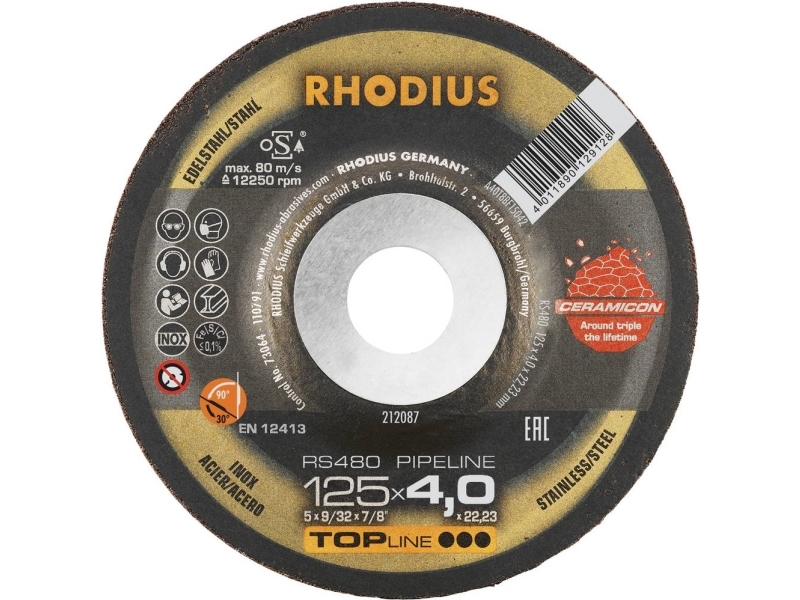 Rhodius 212087 Rs480 Schruppscheibe 25 Stk