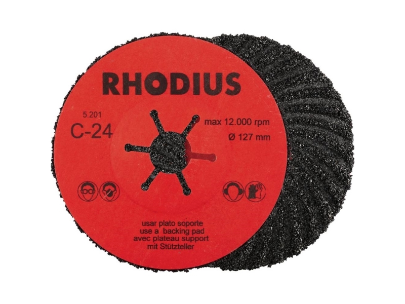 Rhodius 300476 Fiberplade Sten, Støbegods 25 Stk