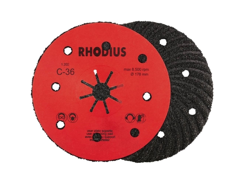 Rhodius 300484 Fiberplade Sten, Støbegods 25 Stk