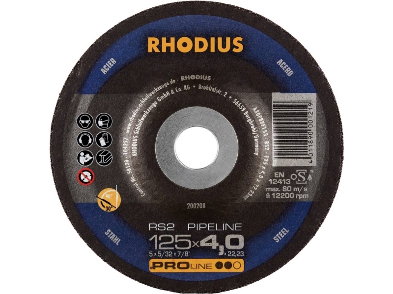 Rhodius 200208 Rs2 Pipeline Skrubskive 25 Stk