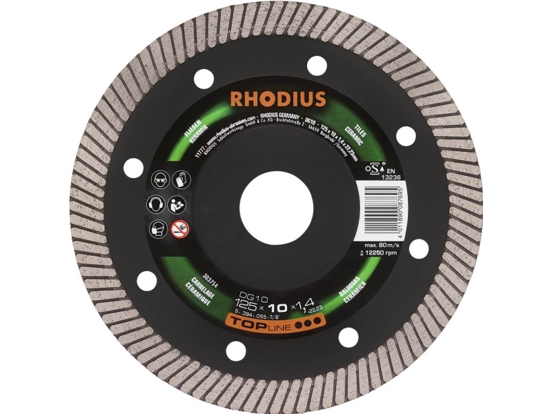 Rhodius Dg10 303754 Diamant-Trennscheibe, 1 Stk