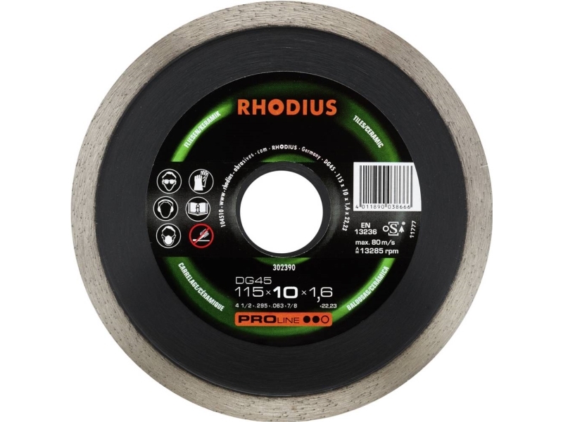 Rhodius Dg45 302390 Diamantskæreskive 1 Stk