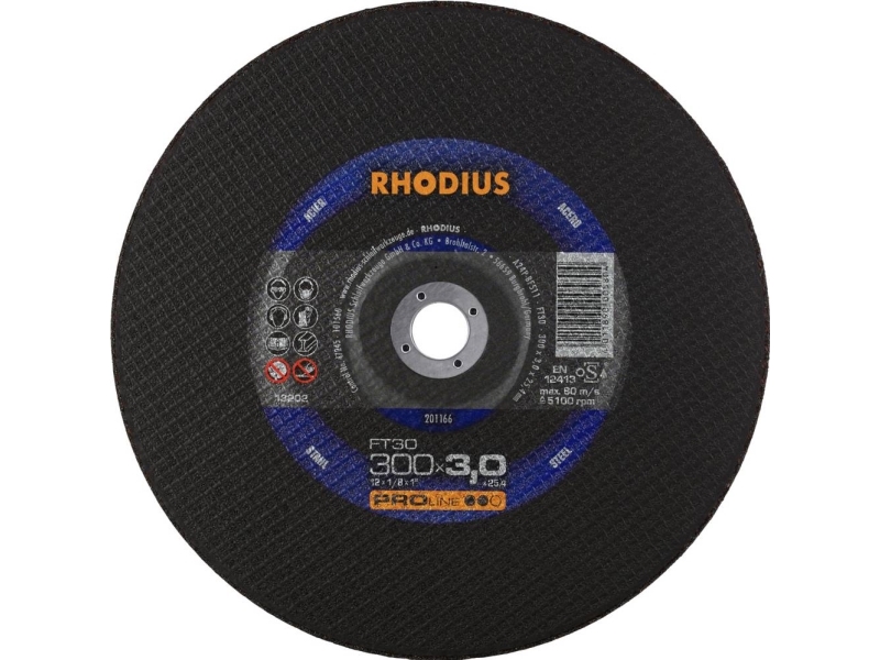 Rhodius Ft30 201166 Trennscheiben-Set, 300 Mm / 150 Mm, 25 Stk