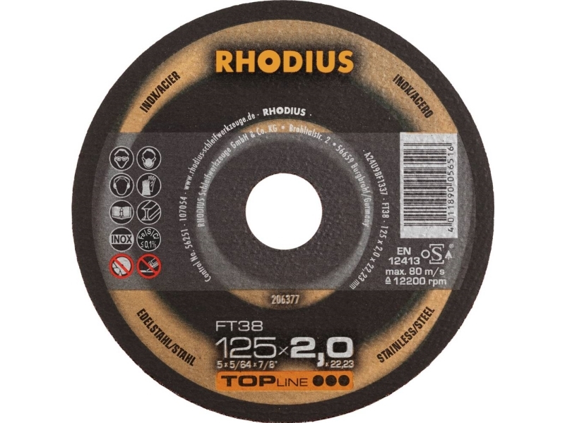 Sk&auml;rskiva FT 38 125x2,0