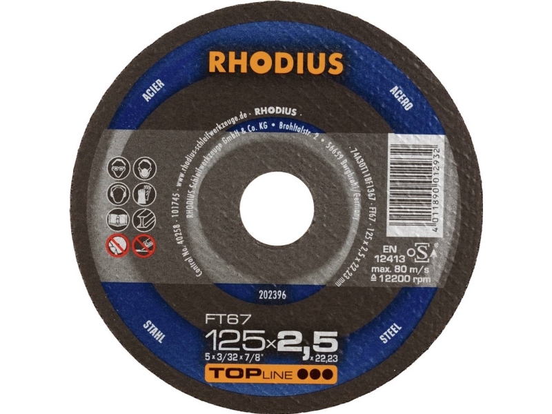 Sk&auml;rskiva FT67 125x2,5