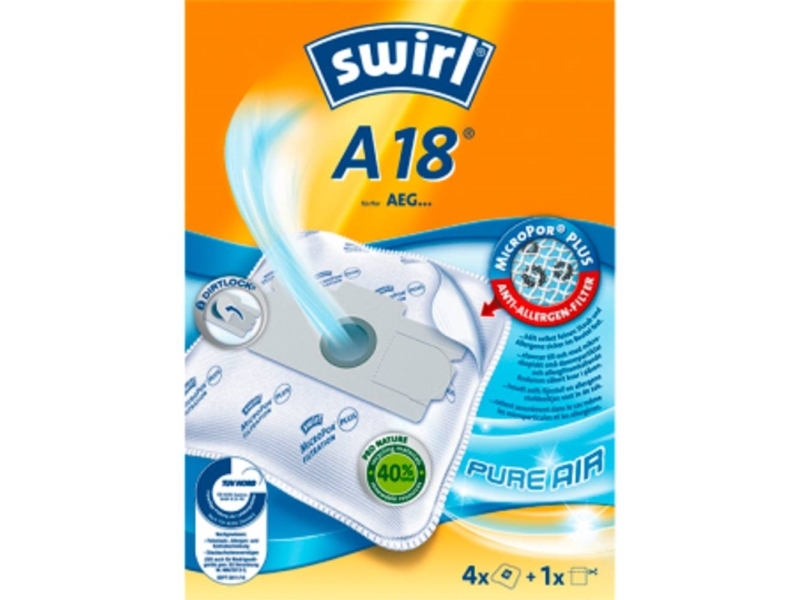 Swirl A 18, Støvpose, Hvid, 4 Stk