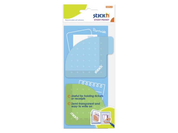 Pocket Stick'n Sticky 70X70 Grün/Blau Selbstklebend. 5 St./Packung
