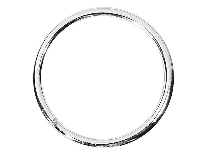 Wedo 262 3038, Nøglering, Nikkel, Stål, Rund, 3,8 cm, 100 stk