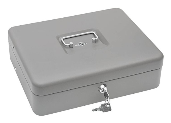 Wedo 149 858012, Stål, Grå, nyckel, 300 x 240 x 90 mm, 2 styck | Kontorsmaskiner - Kontorsmaskiner - Kassalådor | GameStuff