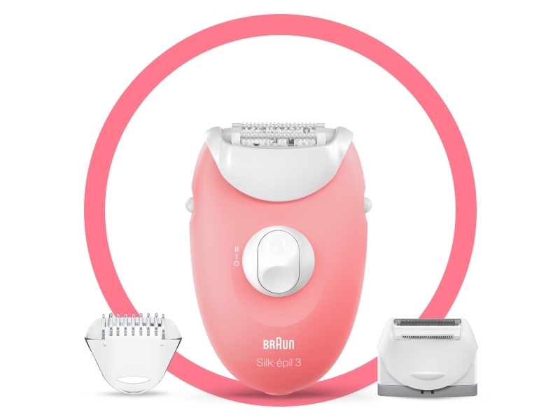 Braun Silk-épil 3 -277, Vit, Rosa, 20 pincetter, Rakning, Tyskland, 123 m, ???????? Av hygieniska skäl rekommenderar vi inte att du delar apparaten med andra personer. | Epilatorer | GameStuff
