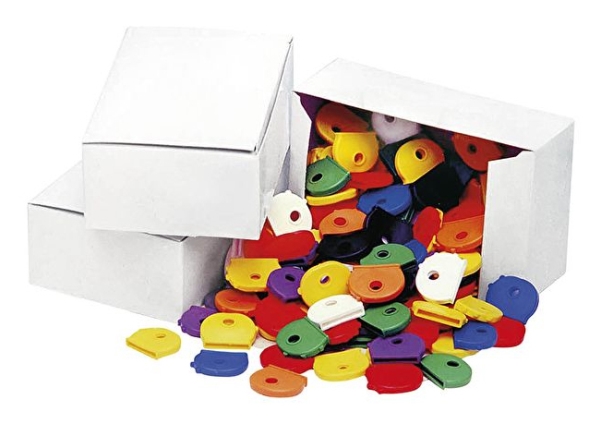 WEDO nøglehætter runde, sortimentsæske med 100 stk. fremstillet af fleksibel plast, produktmål: (B)25 x (H)20 mm, - 1 stk (262 802599)