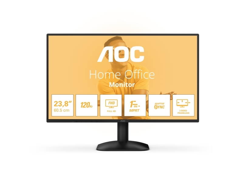 Aoc 24B31h, 60,5 Cm (23.8"), 1920 X 1080 Pixel, Fuld Hd, 4 Ms, Sort
