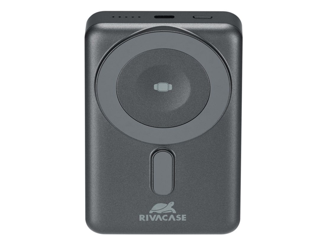 Rivacase VA2608, 10000 mAh, Litium Polymer (LiPo), Trådlös laddning, 3,7 V, 38,5 W, Svart, Grå | Tele & GPS - Batteri & Laddare - Strömförsörjningsbanker | GameStuff