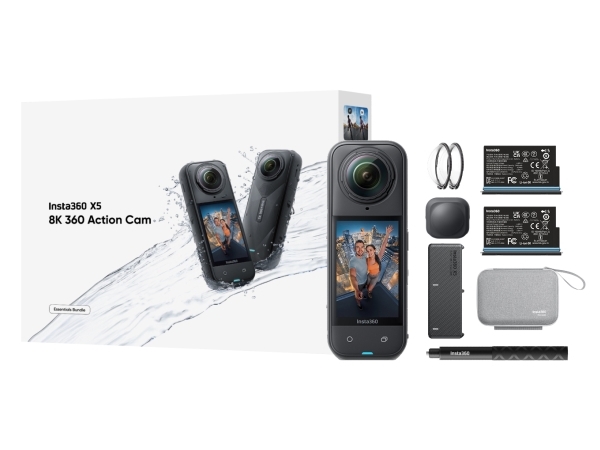 Insta360 X5 Bundle, 8K Ultra HD, 72 MP, 120 fps, Wi-Fi, Bluetooth, 2400 mAh | Foto och video - Videokamera - Videokamera för action | GameStuff