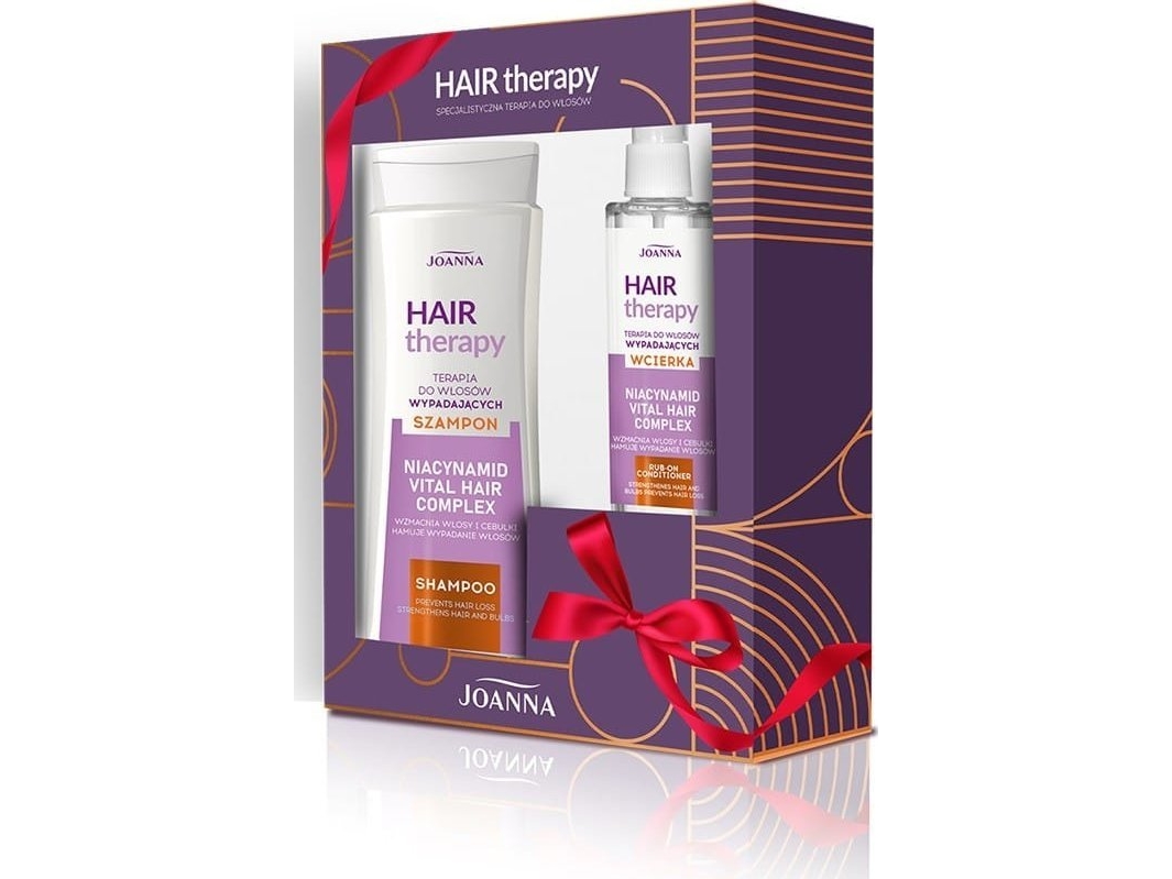 Joanna_Set Hair Therapy Shampoo 300Ml + Haarkur 100Ml