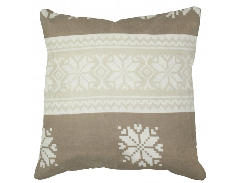 Pudebetræk i flannel, lynlås, 40x40