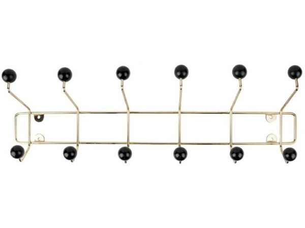 Wieszak na ubrania na ścianę SATURNUS GLAM, 53,5 cm