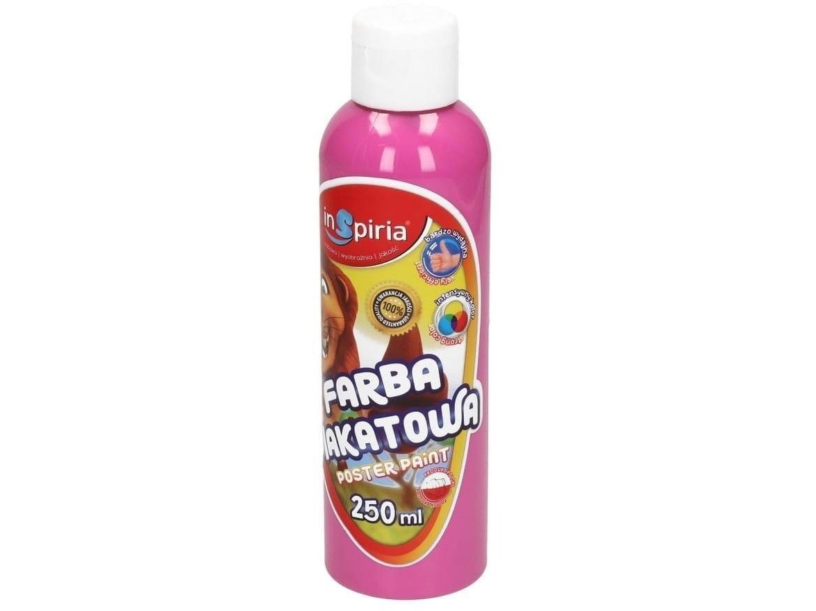 Pastelfarvet plakat-/akrylmaling lyserød 250 ml