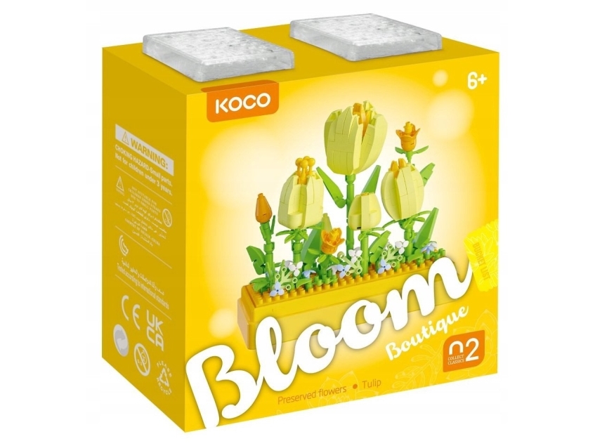 Koco Blöcke Blumen Tulpen 295El 02083 44156 /32