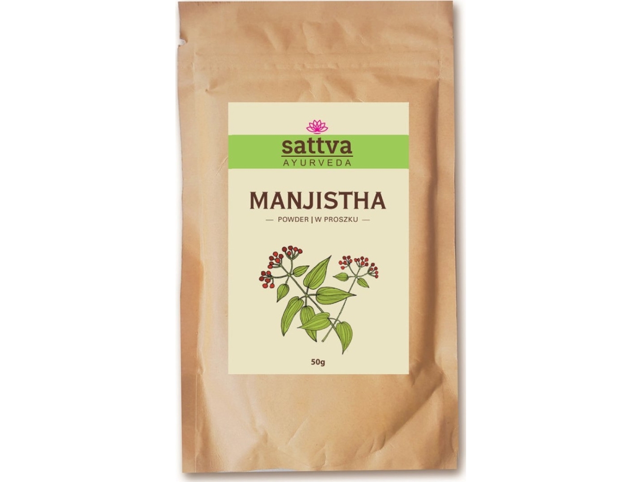 Sattva Manjistha Naturlig Pflanzliches Haarpulver 50G
