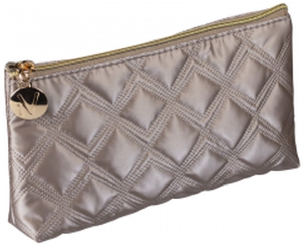 INTER-VION_Gold &amp amp Svart liten quiltad kosmetikväska Guld | Smink - Sminktillbehör - Sminkväskor | GameStuff