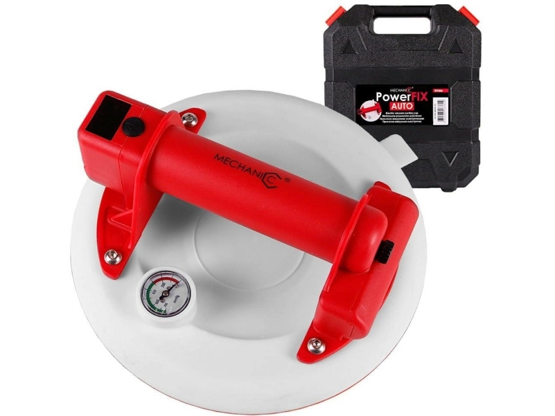 Distar PowerFIX AUTO Baltas 210mm siurbtukas su automatiniu slėgio palaikymu ir manometru plytelių kėlimui