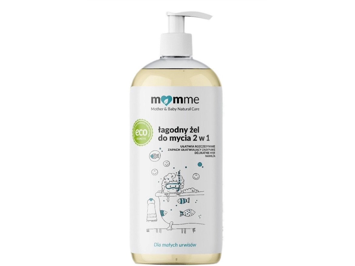 MOMME 2-i-1 vaskegel til baby 500 ml