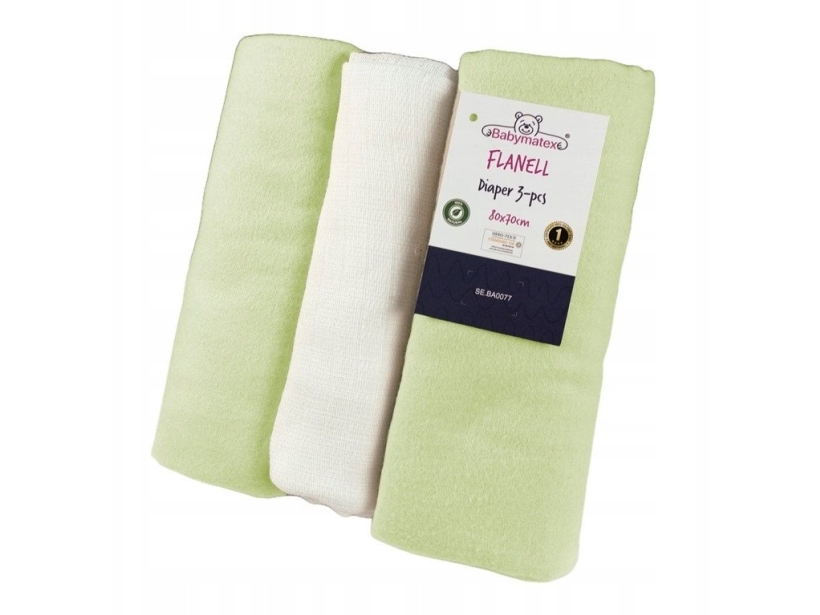 Pielucha flanelowa 3 pak, roz. 70x80