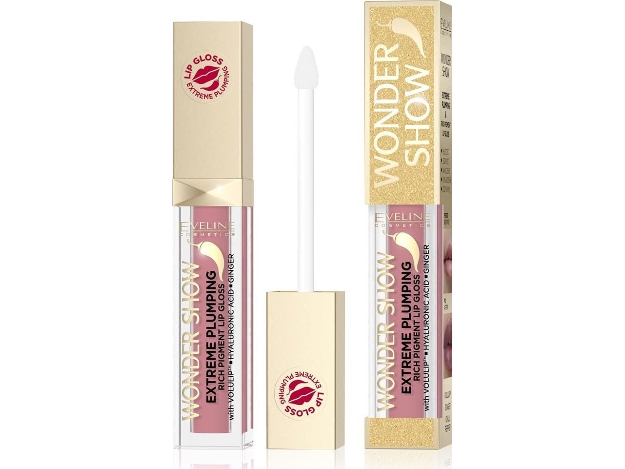 Eveline Wonder Show Lip Plumping Gloss 01 6.8Ml