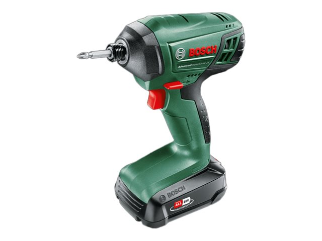 Bosch Advancedimpactdrive 18, Elektrischer Schraubendreher, Pistolengriff, 1/4", Schwarz, Grün, Bürstenlos, 2600 Rpm
