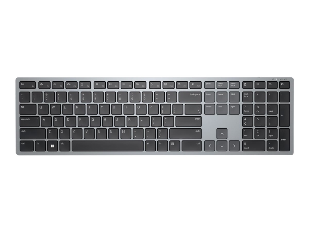 Dell Multi-Device Kb700 - Tastatur - Trådløs - 2.4 Ghz, Bluetooth 5.0 - Qwerty - Spansk - Grå - Med 3 Years Nbd Advance Exchange