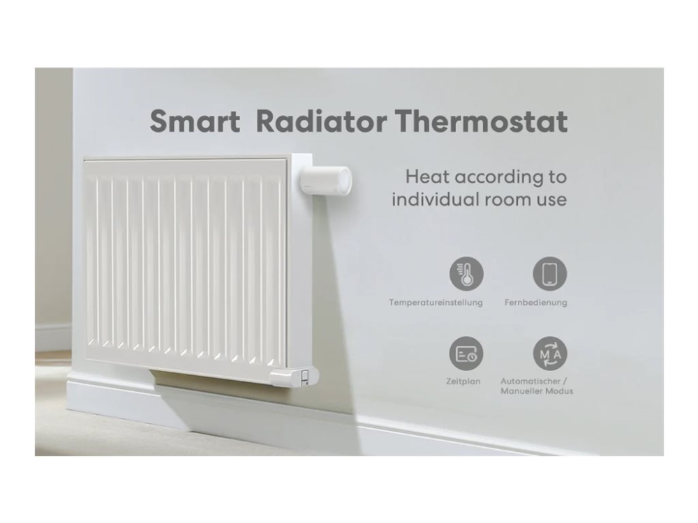 Meross Mts150h, Digitales Thermostat, Led