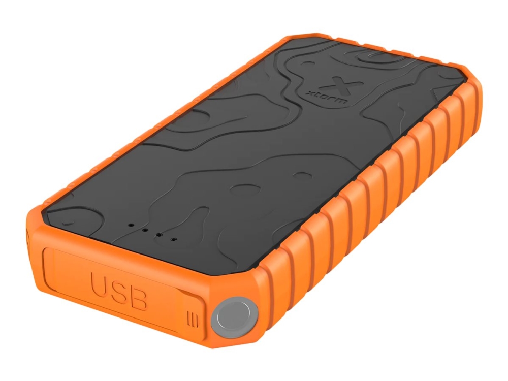 Xtorm Power Bank Rugged 20.000, Wasserdicht (Ip65), Power-Akku, Usb-C-Power-Delivery (35 W), 2X Usb-Anschluss, Android & Apple, Taschenlampe, Schwarz