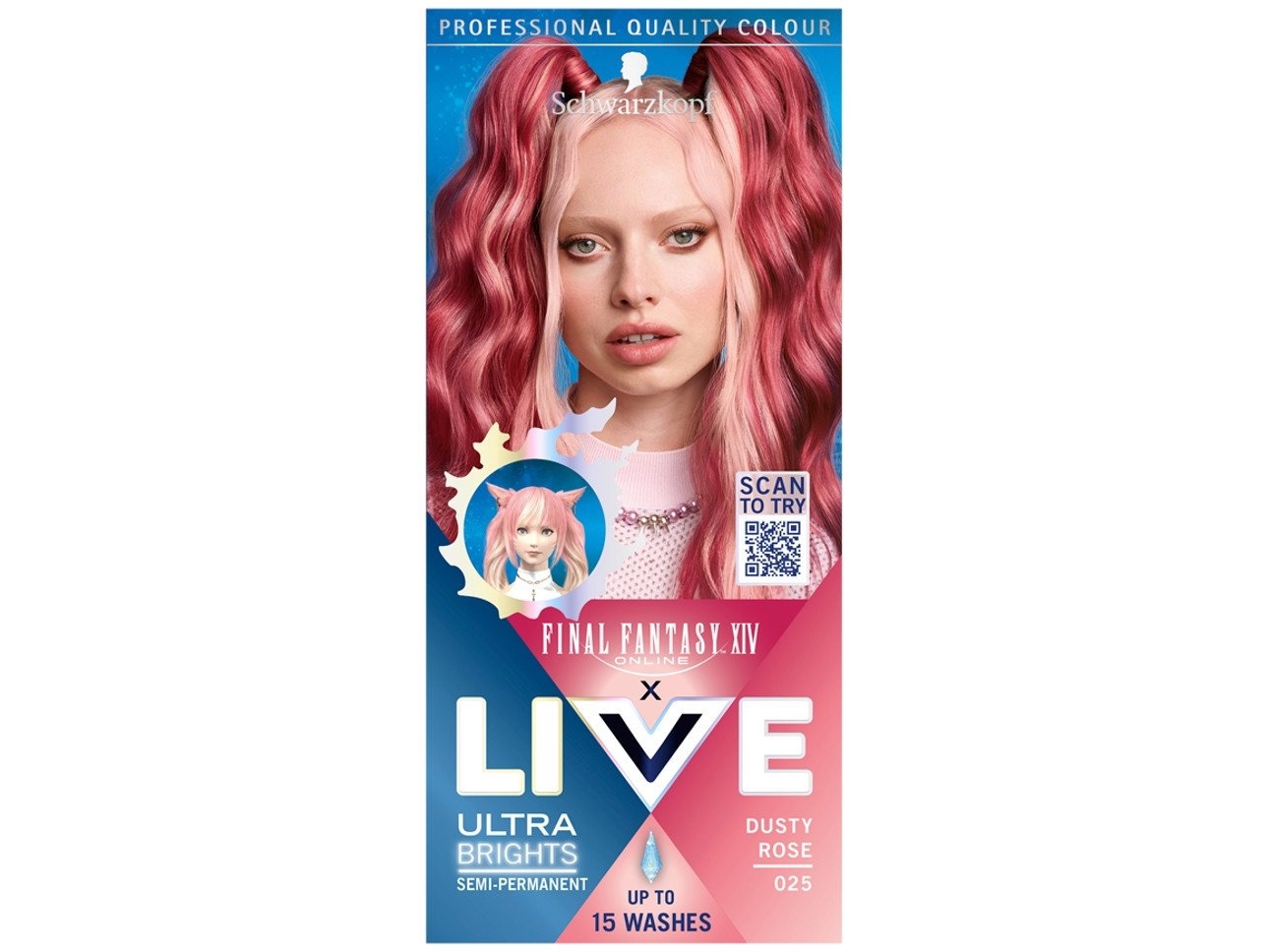 Schwarzkopf Live Ultra Brights X Final Fantasy Xiv Online Farba Do Włosów 025 Dusty Rose