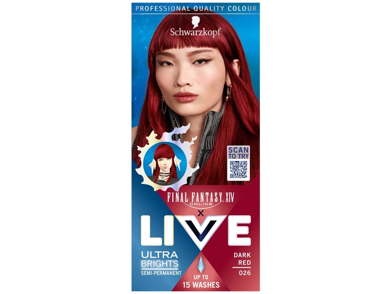 Schwarzkopf Live Ultra Brights X Final Fantasy Xiv Online Farba Do Włosów 026 Dunkelrot