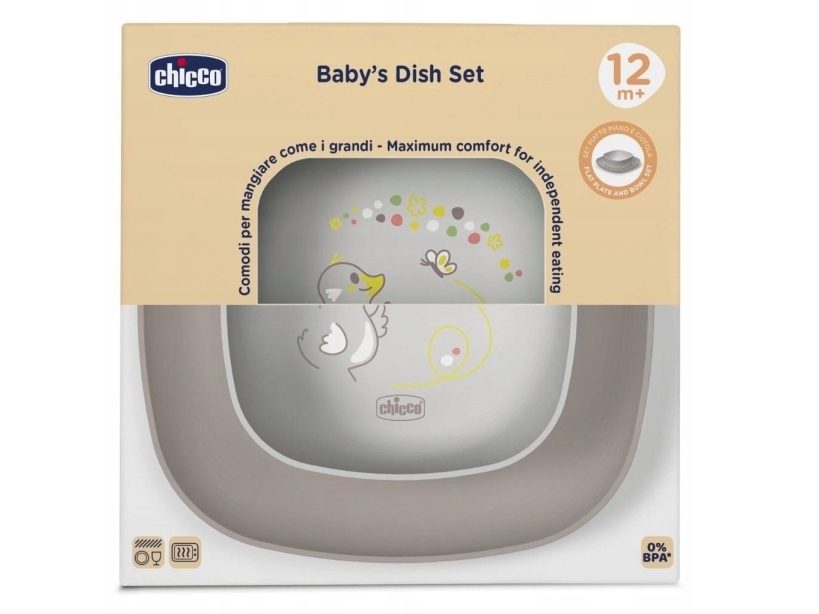 CHICCO-1600235- 2 PLADER GRÅ 12M+