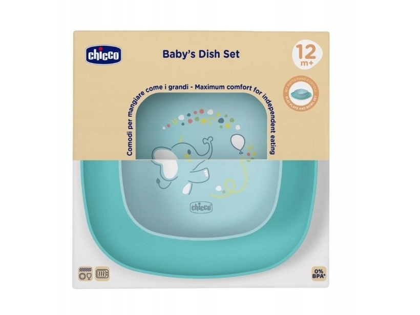 Chicco-1600225- 2 Plader Blå 12M+