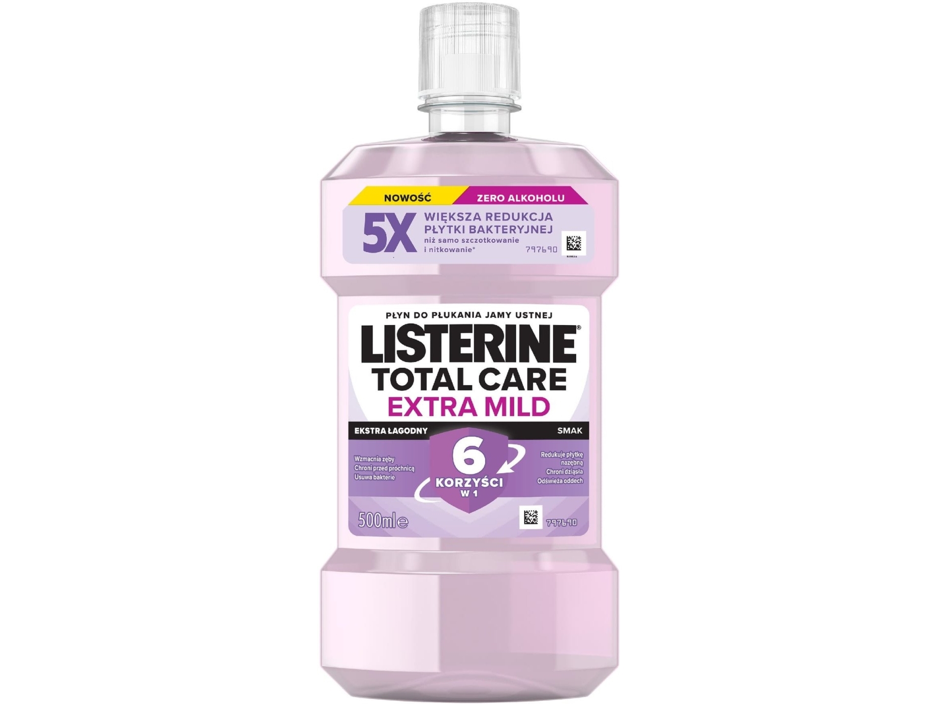 LISTERINE suuvesi Total Care - Extra Mild (mieto maku) 500 ml