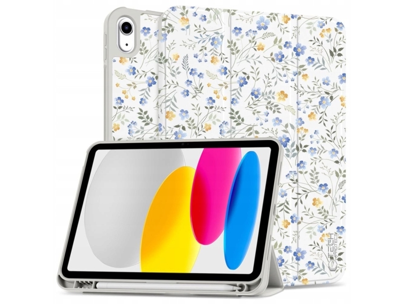 Tech-Protect Sc Penneetui Til Ipad 10.9" 2022 (10. Gen.) / 11" 2025 (11. Gen.) - Daisies Med Blade