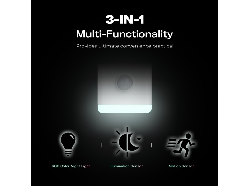 ThirdReality Smart Color natlampe og bevgelsessensor, Zigbee