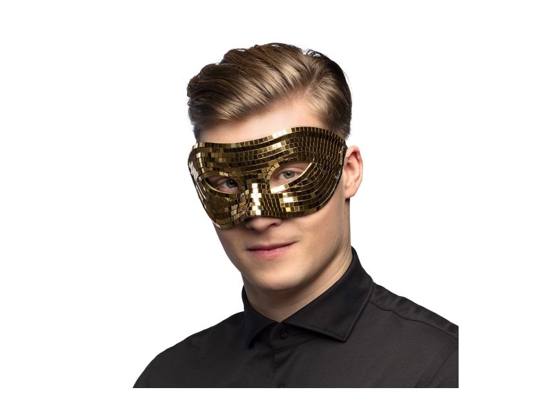 Disco-Augenmaske, Gold