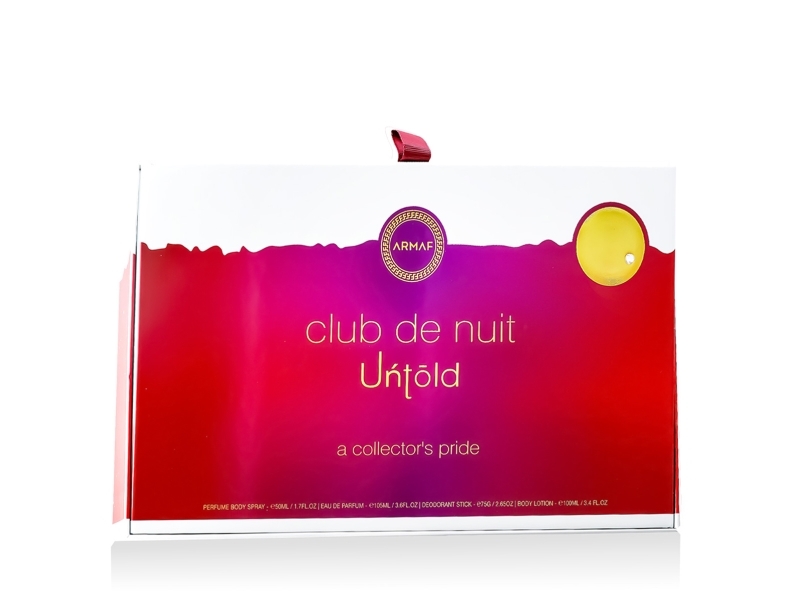 Armaf Club De Nuit Untold Gift Set Edp 105Ml Body Lotion 100Ml Deostick 75G Body Spray 50Ml
