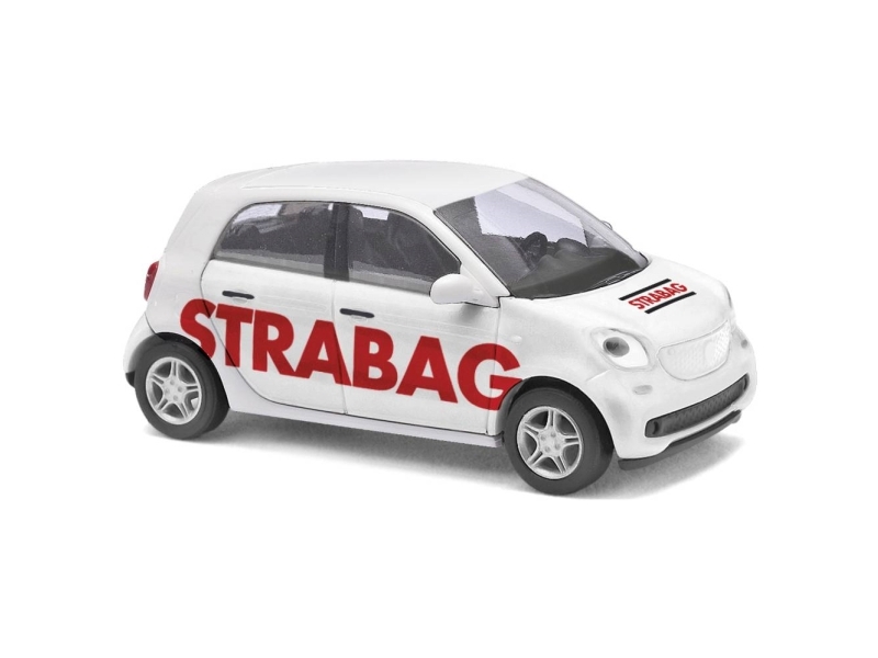 Busch 49562 H0 Personbil model Smart Forfour 14, Strabag | Hobby - Modelljärnväg - Skala N | GameStuff